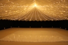 fairy light canopy on the dance floor
